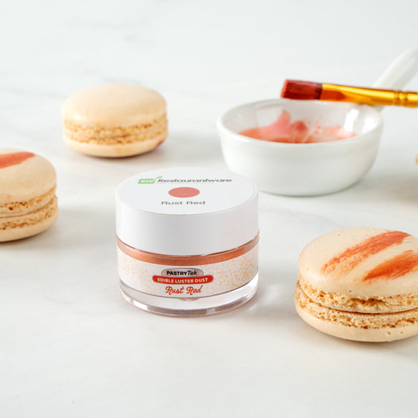 Restaurantware Pastry Tek 5g Rust Red Edible Luster Dust - Food Grade - 1 Count Box