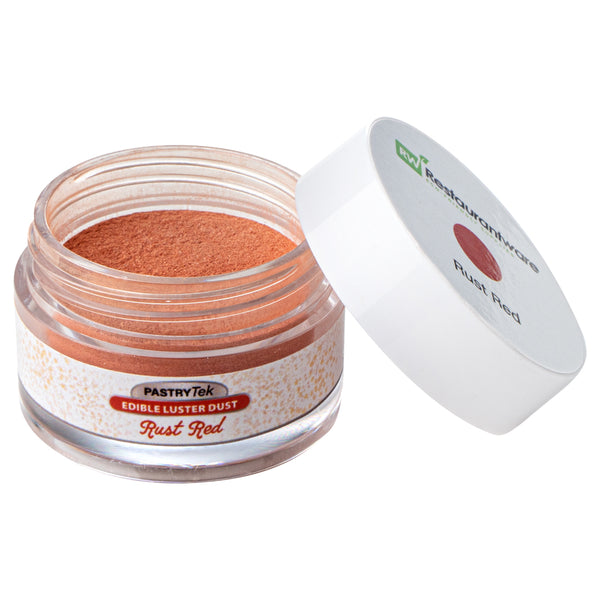 Restaurantware Pastry Tek 5g Rust Red Edible Luster Dust - Food Grade - 1 Count Box