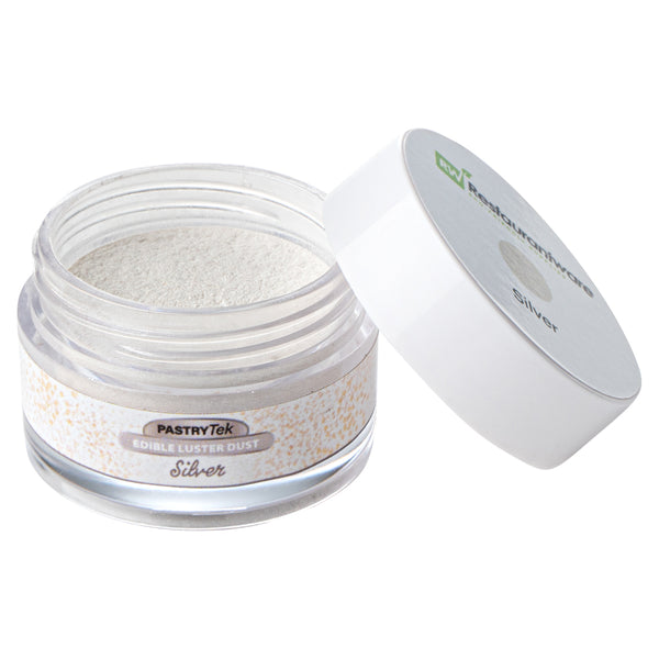 Restaurantware Pastry Tek 5g Silver Edible Luster Dust - Food Grade - 1 Count Box