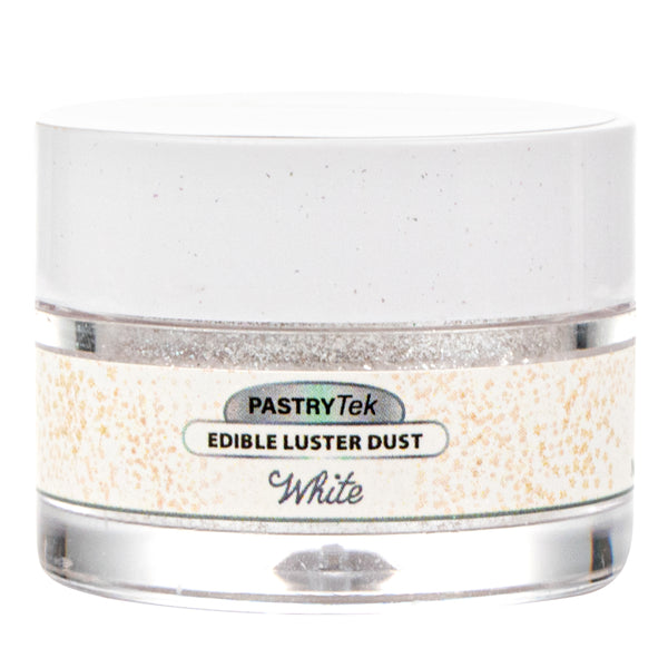 Restaurantware Pastry Tek 5g White Edible Luster Dust - Food Grade - 1 Count Box
