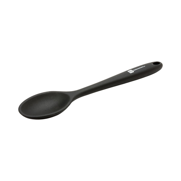Restaurantware Pastry Tek Black Silicone Mixing Spoon - 10 1/2" X 2 1/4" X 3/4" - 1 Count Box