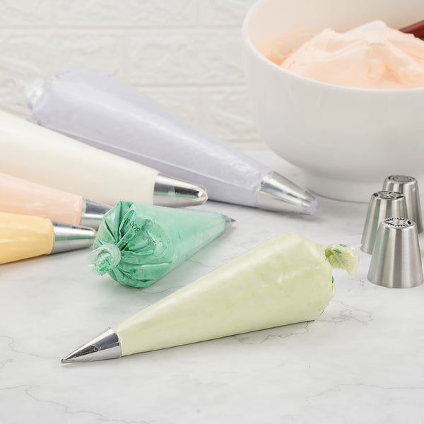 Restaurantware Pastry Tek Clear Plastic Easy Grip Pastry Piping Bag - Recyclable - 12 1/4" X 6" - 100 Count Box
