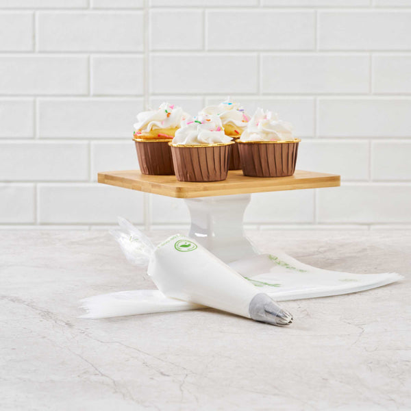 Restaurantware Pastry Tek Clear Plastic Pastry Piping Bag - Biodegradable - 12" X 6" - 100 Count Box