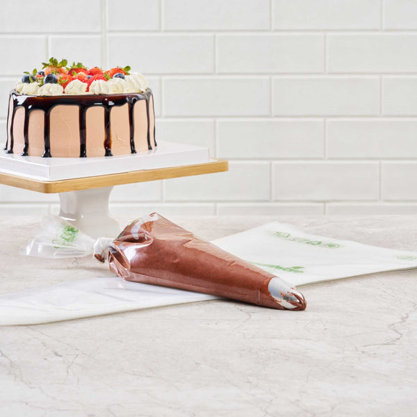 Restaurantware Pastry Tek Clear Plastic Pastry Piping Bag - Biodegradable - 21" X 10 1/4" - 100 Count Box