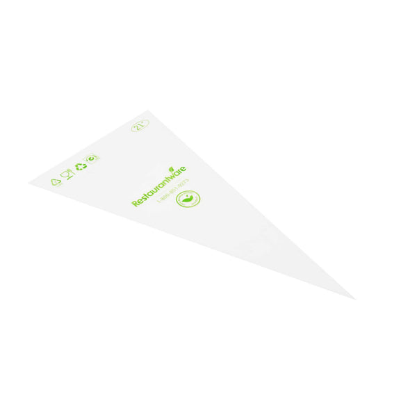 Restaurantware Pastry Tek Clear Plastic Pastry Piping Bag - Biodegradable - 21" X 10 1/4" - 100 Count Box