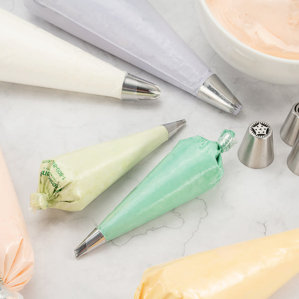 Restaurantware Pastry Tek Clear Plastic Pastry Piping Bag - Recyclable - 12 1/4" X 6" - 100 Count Box