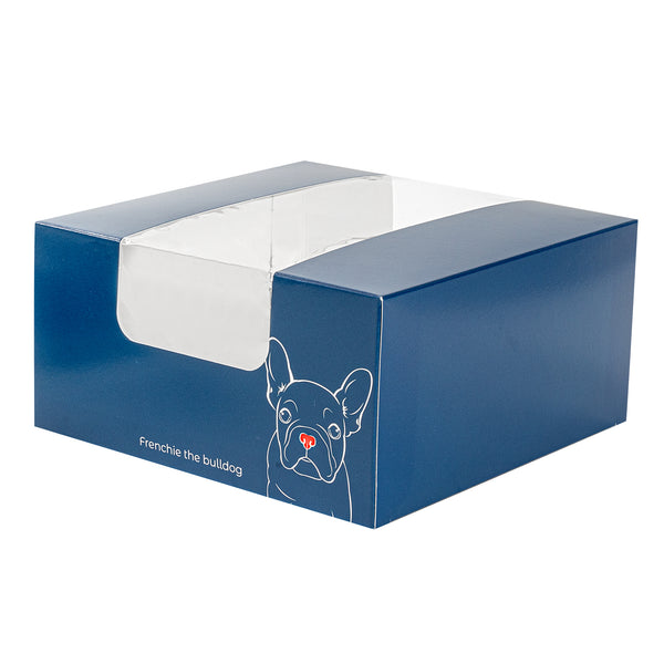 Restaurantware Pastry Tek Frenchie Paper Pastry / Cake Box - With Window - 6 1/4" X 6 1/4" X 3 1/4" - 100 Count Box