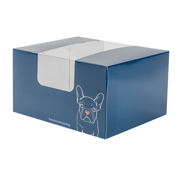 Restaurantware Pastry Tek Frenchie Paper Pastry / Cake Box - With Window - 7" X 6" X 4"- 100 Count Box