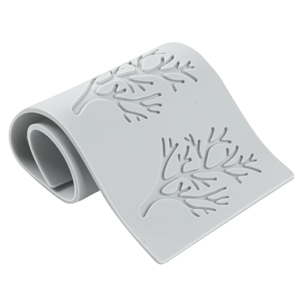 Restaurantware Pastry Tek Gray Silicone Branch Fondant Impression Mat - 1 Count Box
