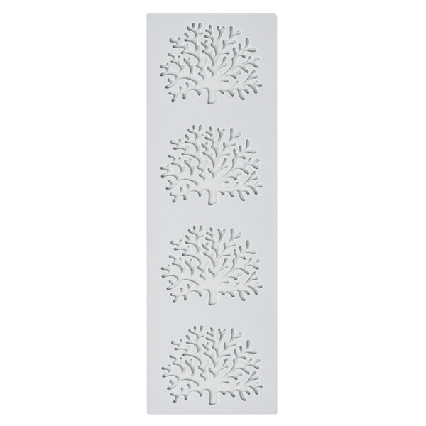 Restaurantware Pastry Tek Gray Silicone Coral Fondant Impression Mat - 1 Count Box