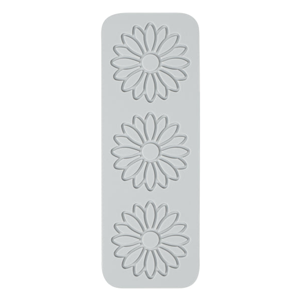 Restaurantware Pastry Tek Gray Silicone Flower Fondant Impression Mat - 1 Count Box