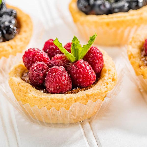 Restaurantware Pastry Tek Invisa-liner 2 Oz Round Clear Plastic Bakery Liner - 2 1/2" X 2 1/2" X 1" - 200 Count Box