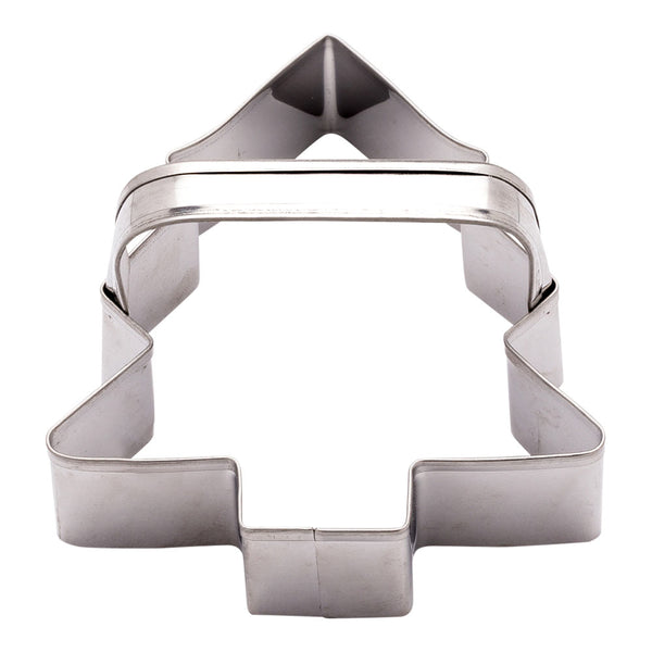 Restaurantware Pastry Tek Metal Christmas Tree Cookie Cutter With Handle 3.7 Inch 1 Count Box