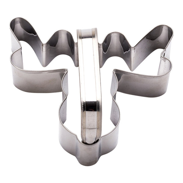 Restaurantware Pastry Tek Metal Reindeer Cookie Cutter With Handle 4 Inch 1 Count Box