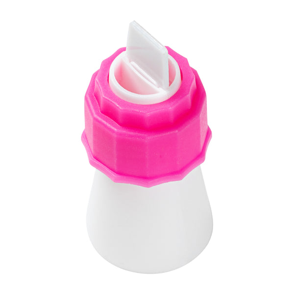 Restaurantware Pastry Tek Pink And White Plastic Piping Tip Coupler - Dual Color - 1 Count Box