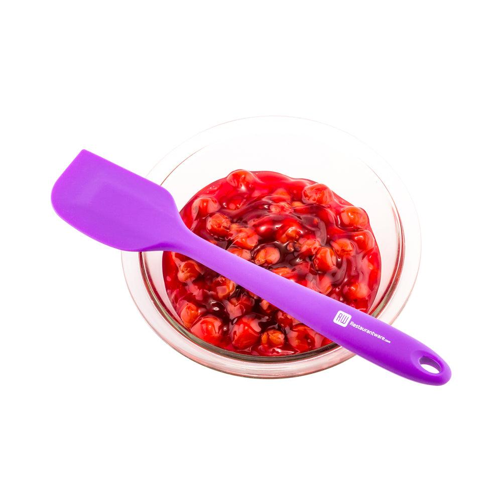 restaurantware Pastry tek Purple Silicone Spatula - Flat - 10 1/2" - 1 count box
