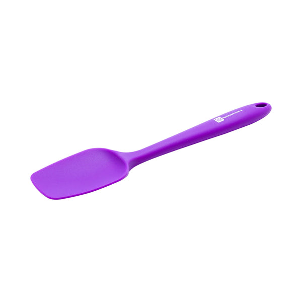 Restaurantware Pastry Tek Purple Silicone Spatula - Spoon-Shaped - 10 1/2" - 1 Count Box