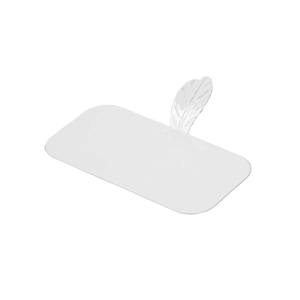 Restaurantware Pastry Tek Rectangle Clear Plastic Pastry Pallet - 4" X 2 1/4" X 1" - 100 Count Box