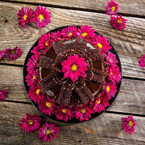 Restaurantware Pastry Tek Round Black Cardboard Cake Drum Board - Covered Edge - 12" X 12" X 1/2" - 1 Count Box