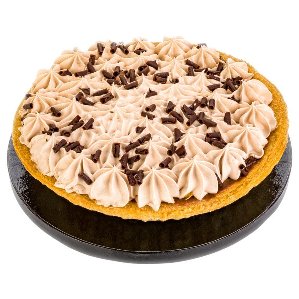 restaurantware Pastry Tek Round Black Cardboard Cake Drum Board - Covered Edge - 8" x 8" x 1/2" - 1 count box