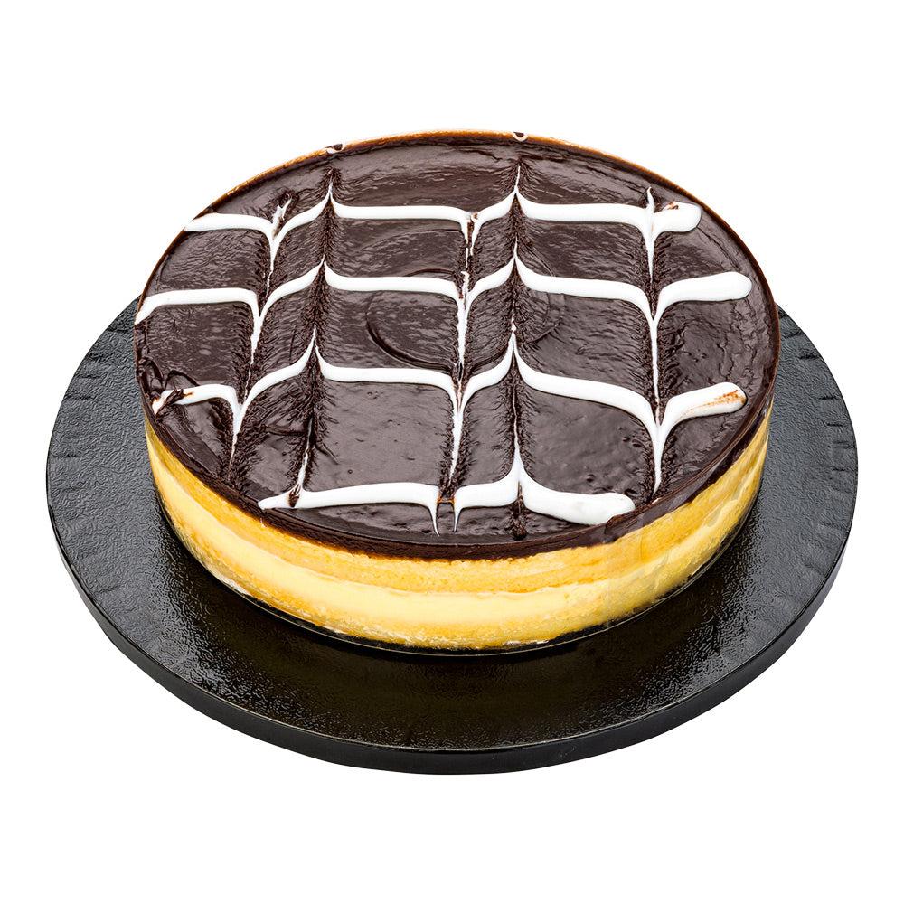 restaurantware Pastry Tek Round Black Cardboard Cake Drum Board - Covered Edge - 10" x 10" x 1/2" - 1 count box