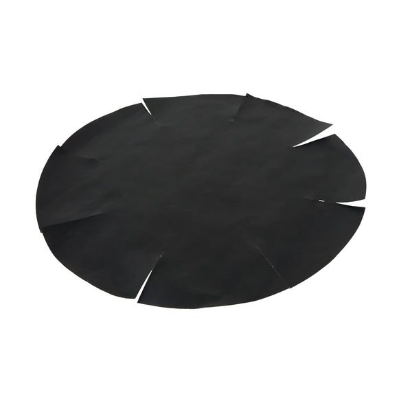 Restaurantware Pastry Tek Round Black Fiberglass Cake Tin Liner - Non-Stick Foldable - 9 1/2" X 9 1/2" - 5 Count Box