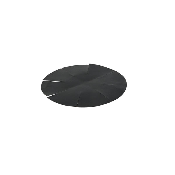 Restaurantware Pastry Tek Round Black Fiberglass Cupcake / Muffin Liner - Non-Stick Foldable - 2" X 2" - 12 Count Box
