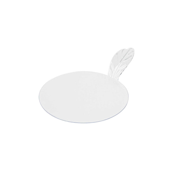 Restaurantware Pastry Tek Round Clear Plastic Pastry Pallet - 3" X 3" X 1" - 100 Count Box