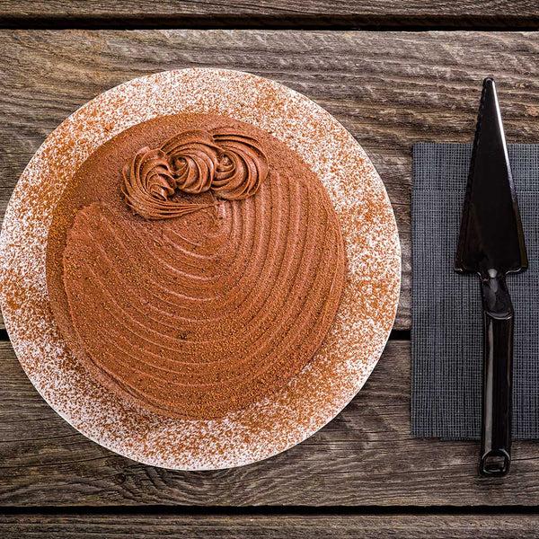 Restaurantware Pastry Tek Round White Cardboard Cake Drum Board - Covered Edge - 10" X 10" X 1/2" - 1 Count Box