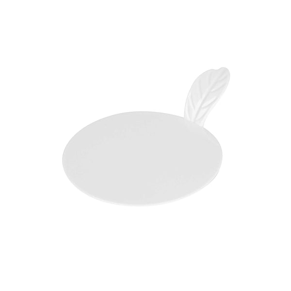 Restaurantware Pastry Tek Round White Plastic Pastry Pallet - 3" X 3" X 1" - 100 Count Box