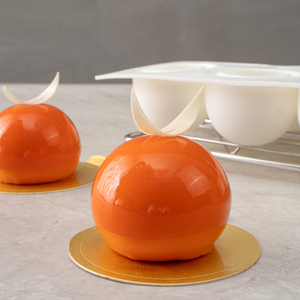 Restaurantware Pastry Tek Silicone Ball Baking Mold - 8-Compartment - 10 Count Box