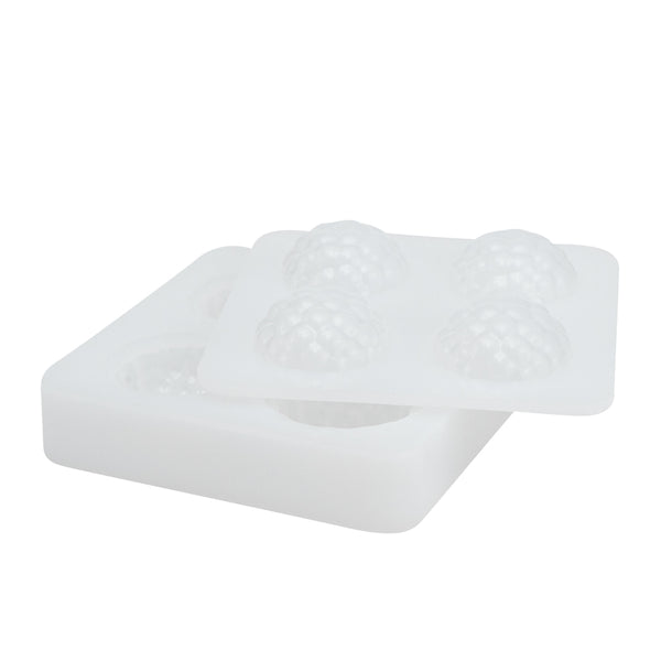 Restaurantware Pastry Tek Silicone Lychee Baking Mold - 4-Compartment - 10 Count Box