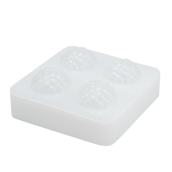 Restaurantware Pastry Tek Silicone Lychee Baking Mold - 4-Compartment - 10 Count Box