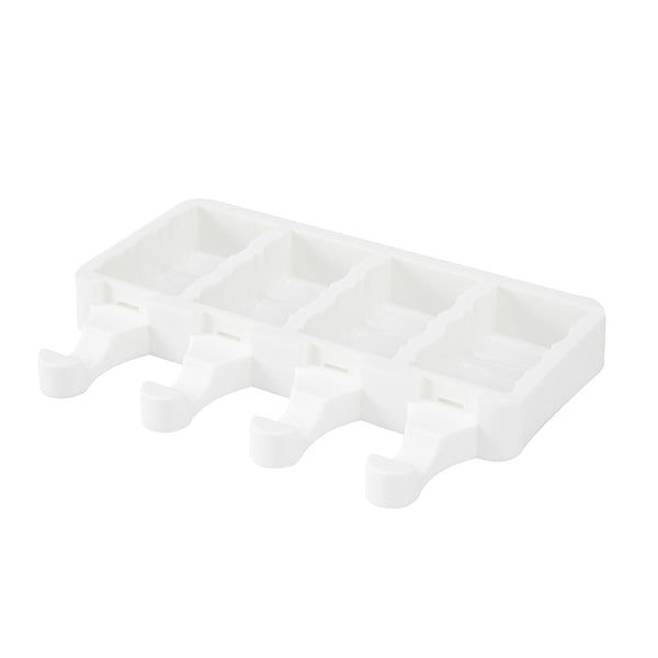 Restaurantware Pastry Tek Silicone Rectangle Popsicle Mold - 4-Compartment - 10 Count Box