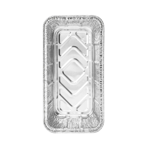 Restaurantware Pastry Tek Silver Aluminum Bread Loaf Pan - 2 Lb - 8 1/2" X 4 1/4" X 2 1/2" - 25 Count Box