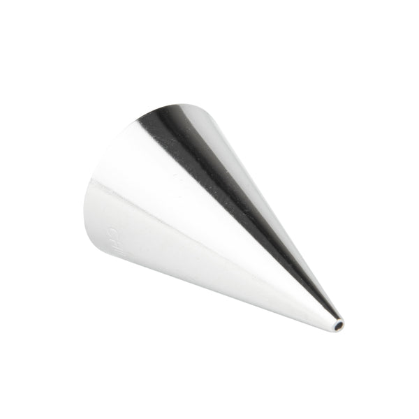 Restaurantware Pastry Tek Stainless Steel #1 Round Piping Tip - 3/4" X 3/4" X 1 1/4" - 1 Count Box