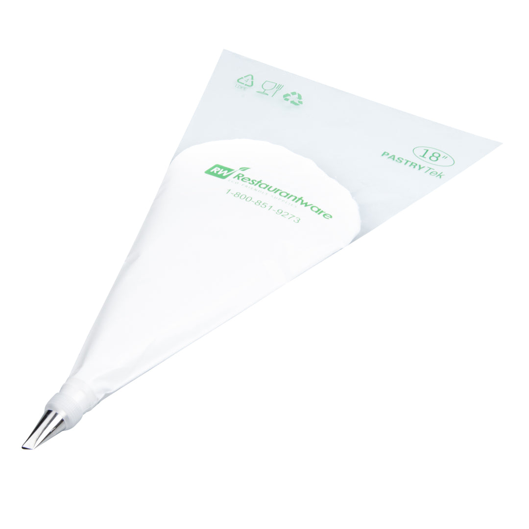 restaurantware Pastry Tek Stainless Steel #101 Petal Piping Tip - 3/4" x 3/4" x 1 1/4" - 1 count box