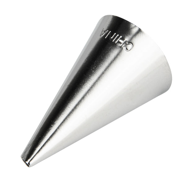 Restaurantware Pastry Tek Stainless Steel #101S Petal Piping Tip - 3/4" X 3/4" X 1 1/4" - 1 Count Box