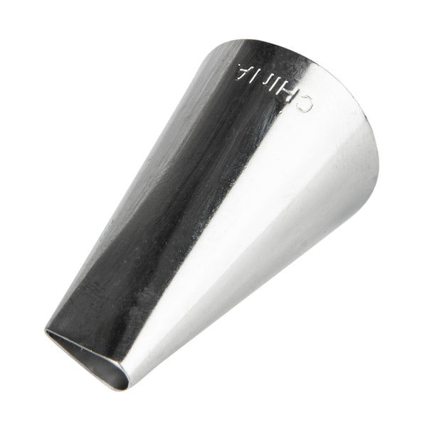 Restaurantware Pastry Tek Stainless Steel #103 Petal Piping Tip - 3/4" X 3/4" X 1 1/4" - 1 Count Box