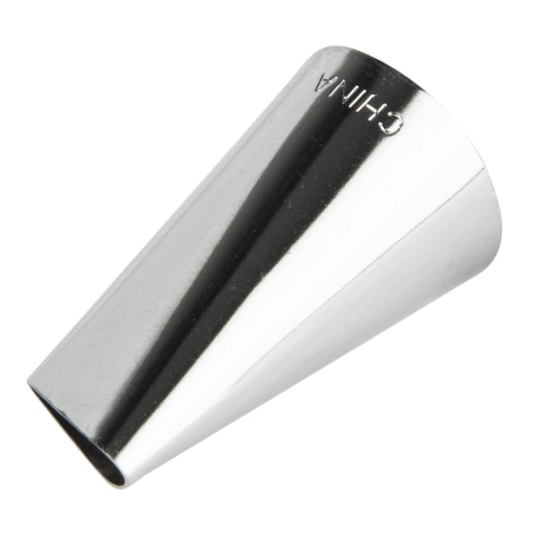 Restaurantware Pastry Tek Stainless Steel #104 Petal Piping Tip - 3/4" X 3/4" X 1 1/4" - 1 Count Box