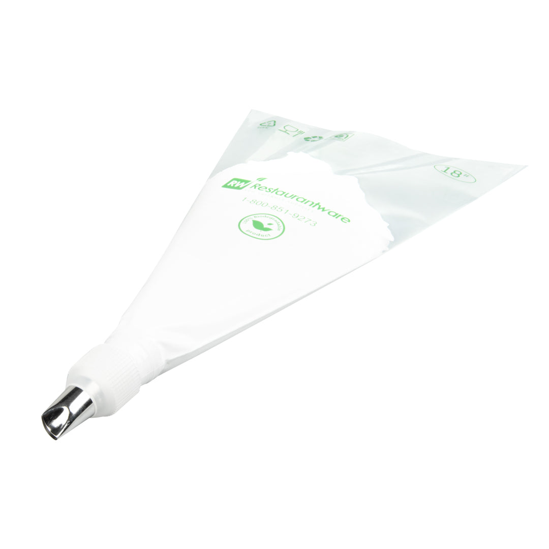 restaurantware Pastry Tek Stainless Steel #123 Petal Piping Tip - 1" x 1" x 1 1/2" - 1 count box