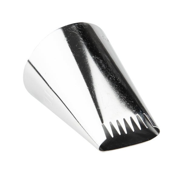 Restaurantware Pastry Tek Stainless Steel #1D Basketweave Piping Tip - 1 1/4" X 1 1/4" X 1 1/2" - 1 Count Box