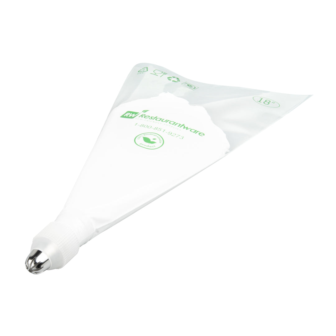 restaurantware Pastry Tek Stainless Steel #1G Drop Flower Piping Tip - 1 1/2" x 1" x 1" - 1 count box