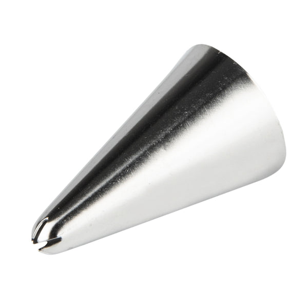Restaurantware Pastry Tek Stainless Steel #24 Closed Star Piping Tip - 3/4" X 3/4" X 1" - 1 Count Box