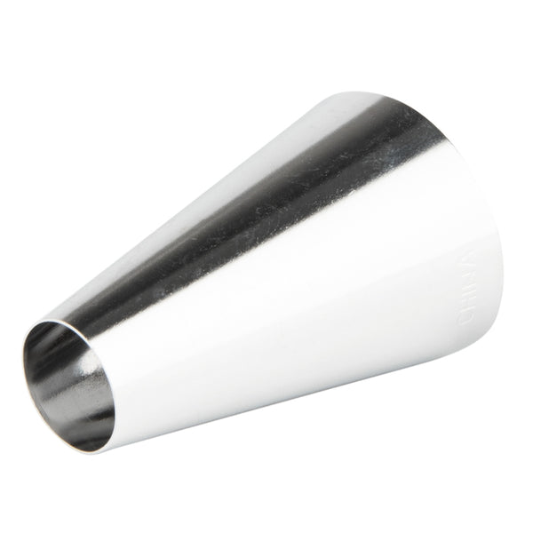 Restaurantware Pastry Tek Stainless Steel #2A Round Piping Tip - 1" X 1" X 1 1/2" - 1 Count Box