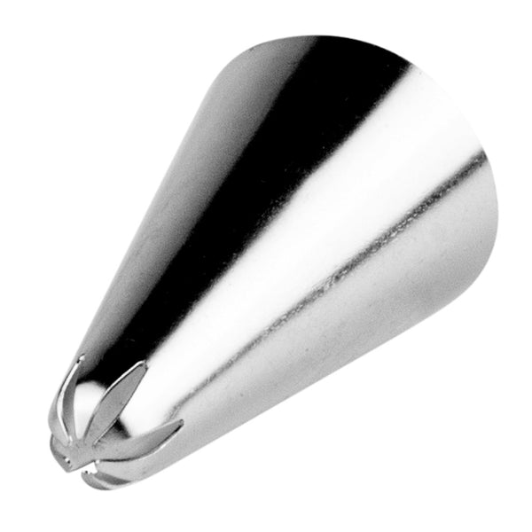 Restaurantware Pastry Tek Stainless Steel #35 Closed Star Piping Tip - 3/4" X 3/4" X 1 1/4" - 1 Count Box
