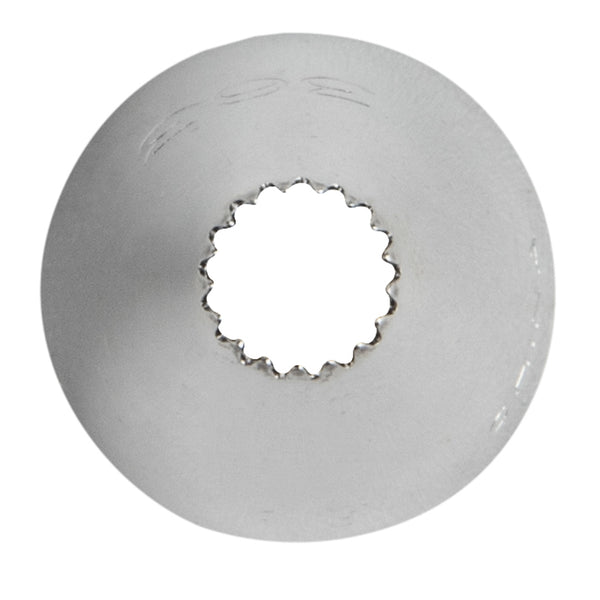 Restaurantware Pastry Tek Stainless Steel #363 Open Star Piping Tip - 3/4" X 3/4" X 1 1/4" - 1 Count Box