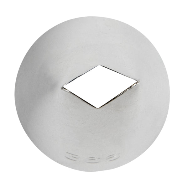 Restaurantware Pastry Tek Stainless Steel #366 Leaf Piping Tip - 2" X 1" X 2" - 1 Count Box