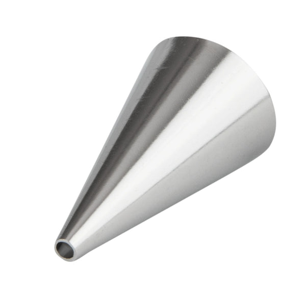 Restaurantware Pastry Tek Stainless Steel #4 Round Piping Tip - 3/4" X 3/4" X 1 1/4" - 1 Count Box