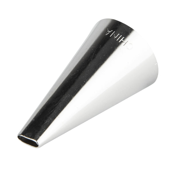 Restaurantware Pastry Tek Stainless Steel #44 Basketweave Piping Tip - 3/4" X 3/4" X 1 1/4" - 1 Count Box